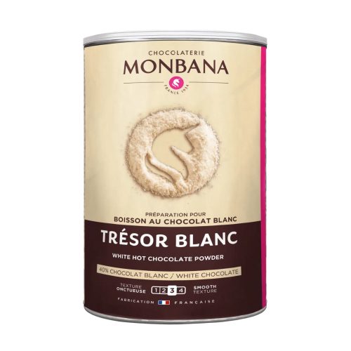 MONBANA TRÉSOR BLANC fehér forró csokoládé 500g