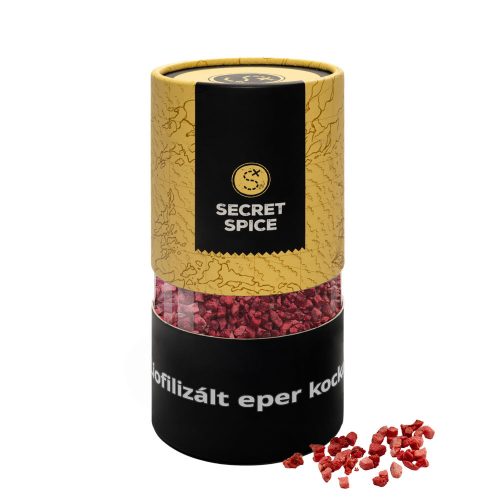 SECRET SPICE Liofilizált eper kocka "L" 130g